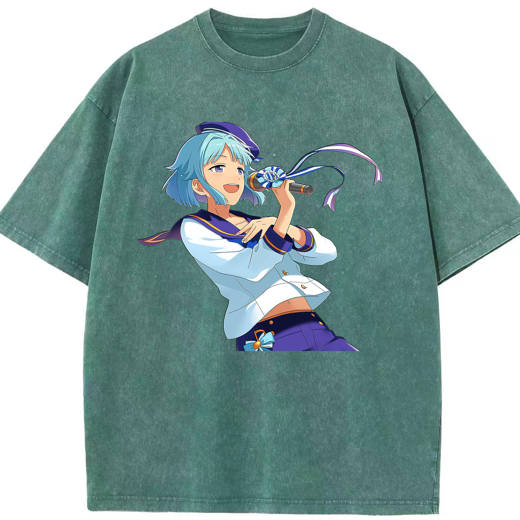 （画像用） あんさんぶるスターズ! Ensemble Stars 綿100% ヴィンテージ風 半袖Tシャツ（フロントプリント）